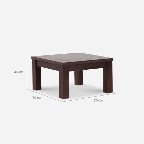 Mesa Centro Ñuble Chocolate 70x70x40 Cm - Imagen 3