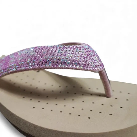 Sandalia Mujer Rosada Shine Bonny Franco - Imagen 2