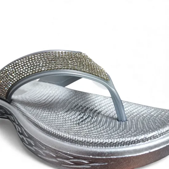 Sandalia Mujer Plateada Glam Bonny Franco - Imagen 2