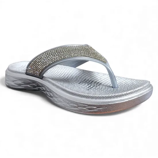 Sandalia Mujer Plateada Glam Bonny Franco - Imagen 3