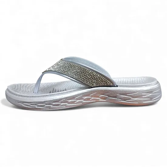 Sandalia Mujer Plateada Glam Bonny Franco - Imagen 5