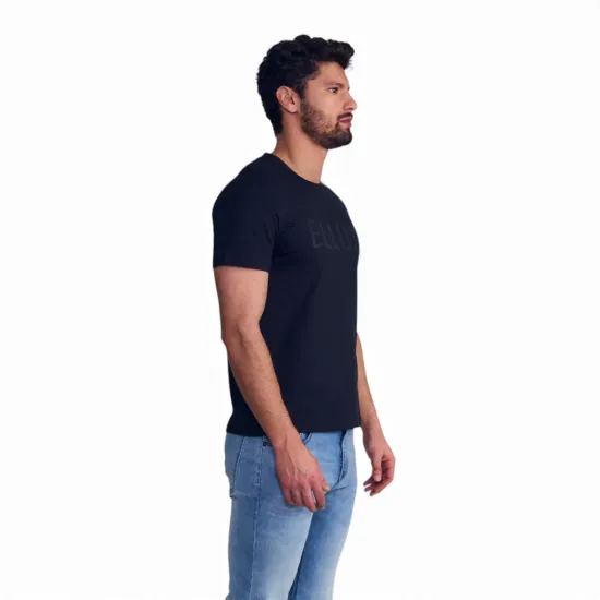 Polera Hombre Silicone Wash Negra Ellus - Imagen 2