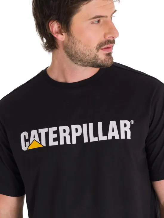 Polera Hombre Casual Logo Tee Black Caterpillar - Imagen 5