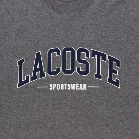 Polera Hombre Manga Corta Gris Lacoste - Imagen 3