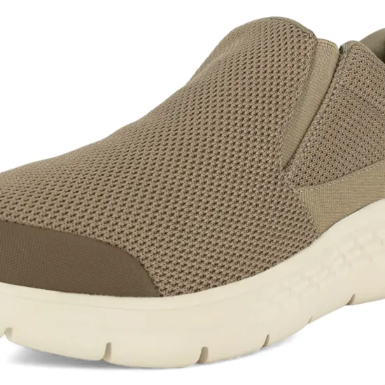 Zapatilla Hombre Knit Runner Khaki Unisport - Imagen 4