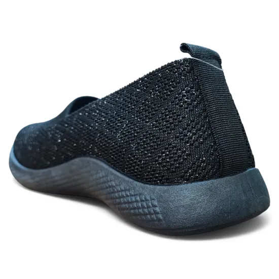 Zapatilla Mujer Mesh Black Ecoflex Confort Diario New Walk - Imagen 12