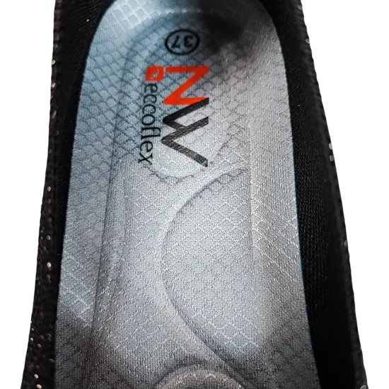 Zapatilla Mujer Mesh Black Ecoflex Confort Diario New Walk - Imagen 14