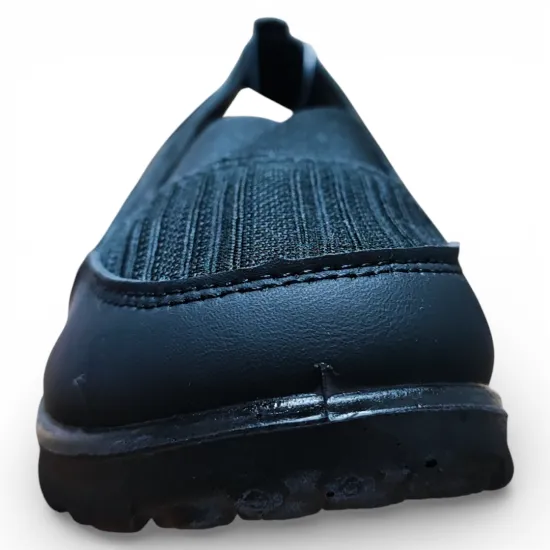 Zapatilla Mujer Mesh Black Ecoflex Confort Diario New Walk - Imagen 4