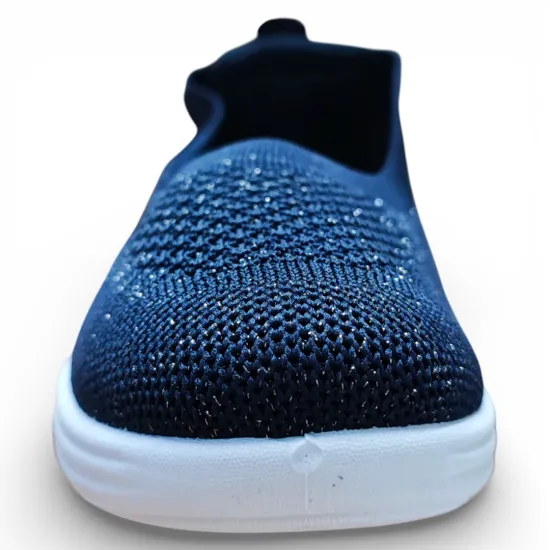 Zapatilla Mujer Mesh Navy Ecoflex Walking Confort New Walk - Imagen 4