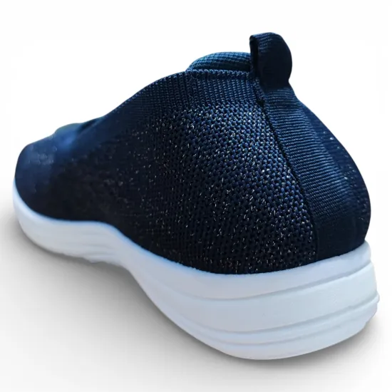 Zapatilla Mujer Mesh Navy Ecoflex Walking Confort New Walk - Imagen 7
