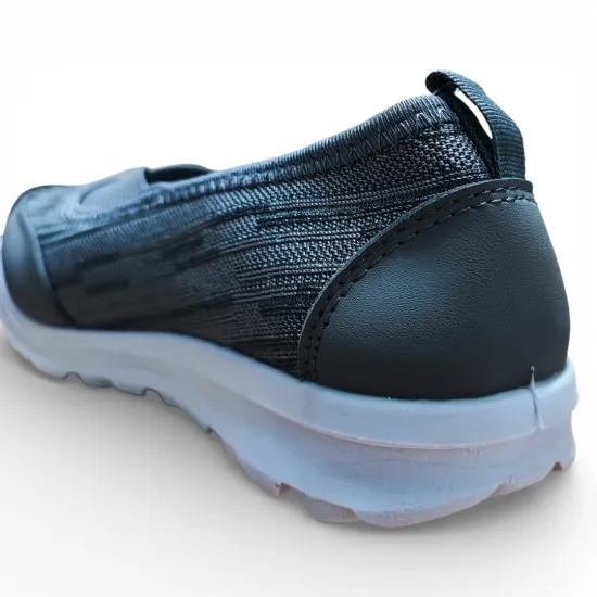 Zapatilla Mujer Gris Mesh Ecoflex Confort Diario New Walk - Imagen 4