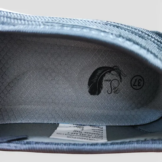 Zapatilla Mujer Gris Mesh Ecoflex Confort Diario New Walk - Imagen 7