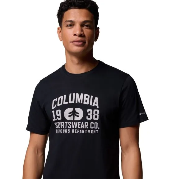 Polera Hombre Graphic Logo Outdoor Negra Columbia - Imagen 5