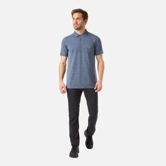 M Polera Hombre B-Classic Seamless Polo Lippi Azul Piedra - Imagen 7