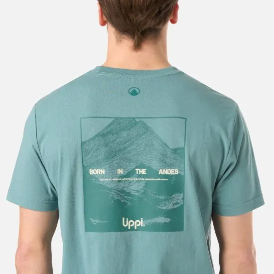 Polera Hombre Logo Lippi Back Print T-Shirt Turquesa Lippi - Imagen 5