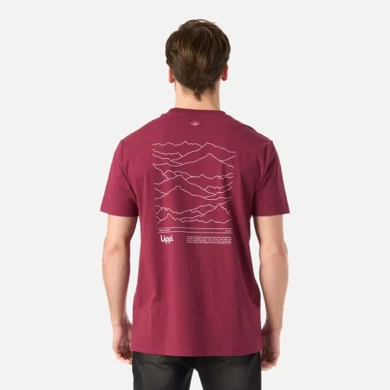 Polera Hombre Mountain Vibes T-Shirt Frambuesa Lippi - Imagen 4