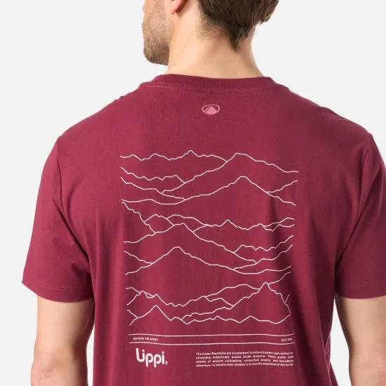 Polera Hombre Mountain Vibes T-Shirt Frambuesa Lippi - Imagen 5