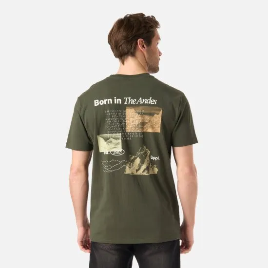 Polera Hombre Adventure Page T-Shirt Verde Musgo Lippi - Imagen 3