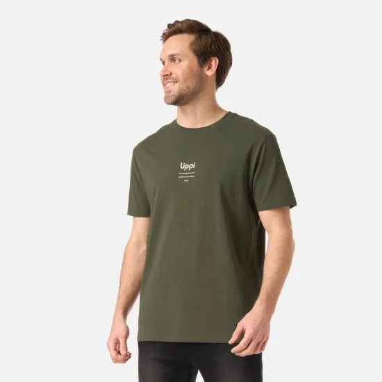 Polera Hombre Adventure Page T-Shirt Verde Musgo Lippi - Imagen 4