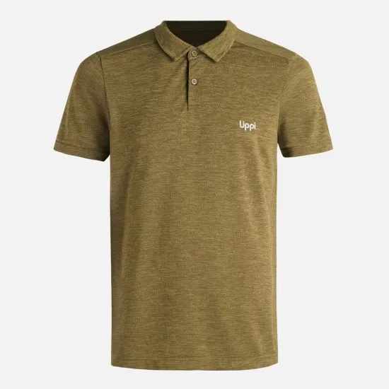 Polera Hombre B-Classic Seamless Polo Verde Musgo Lippi - Imagen 3