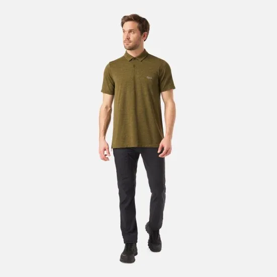 Polera Hombre B-Classic Seamless Polo Verde Musgo Lippi - Imagen 5