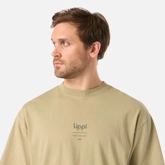 Polera Hombre Endura Cotton T-Shirt Verde Oliva Lippi - Imagen 3