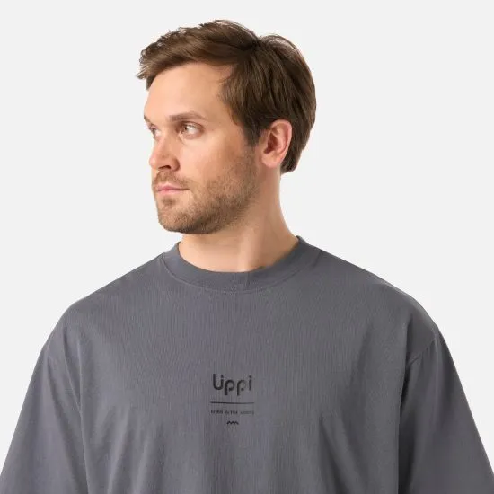 Polera Hombre Endura Cotton T-Shirt Grafito Lippi - Imagen 5