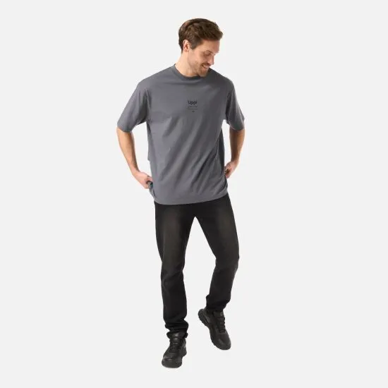 Polera Hombre Endura Cotton T-Shirt Grafito Lippi - Imagen 7