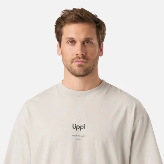 Polera Hombre Endura Cotton T-Shirt Gris Claro Lippi - Imagen 4