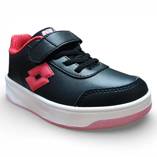 Zapatilla Niña Milan Jr Black/Pink Lotto - Imagen 2