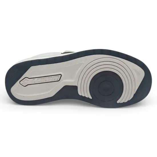 Zapatilla Niño Milan JR Blanca Negra Lotto - Imagen 5