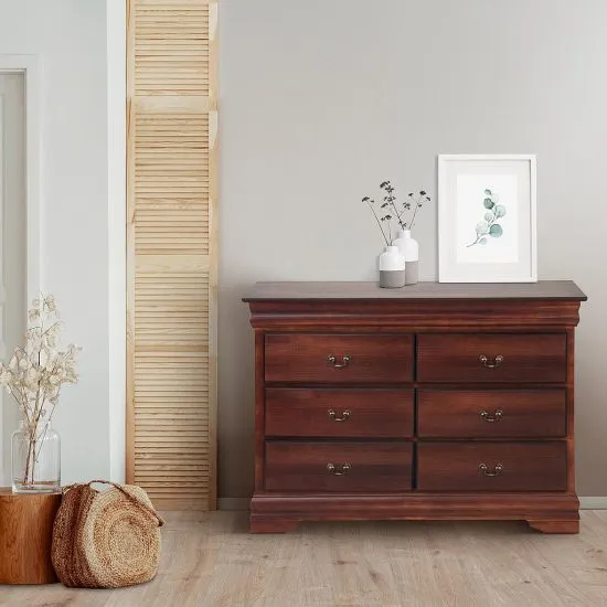 Cómoda 6 Cajones Miró Chocolate Cic