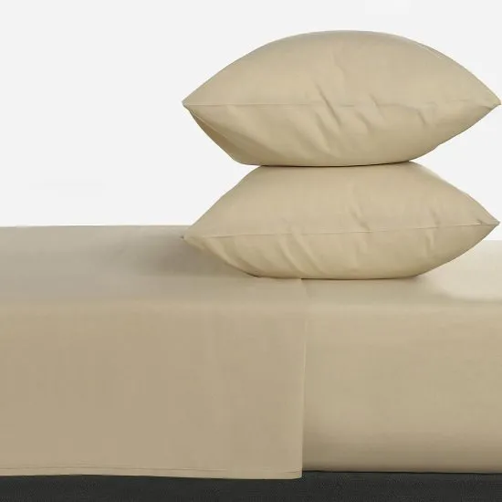 Set Sábanas 2 Plazas 220 Hilos Lisa Taupe Cic