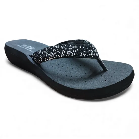 Sandalia Mujer Negra Shine Bonny Franco