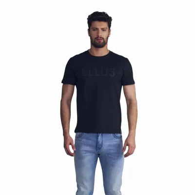 Polera Hombre Silicone Wash Negra Ellus