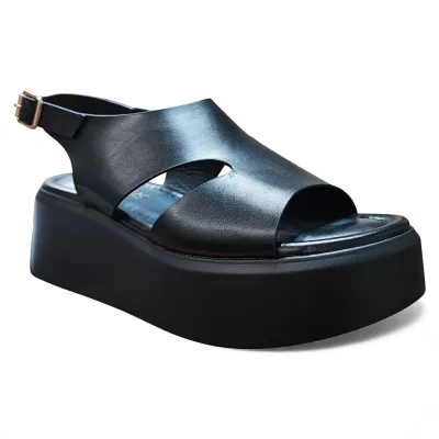 Sandalia Mujer Oasis Negro New Walk