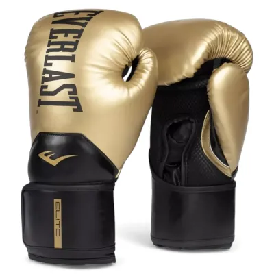 Guante Box Elite 2 16 OZ Dorado Negro Everlast