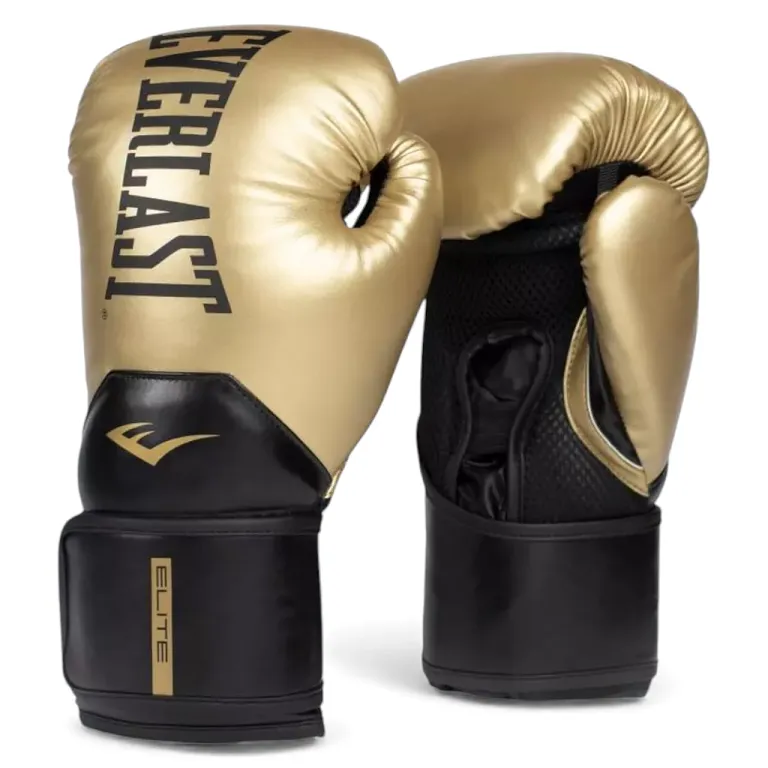 Guante Box Elite 2 16 OZ Dorado Negro Everlast