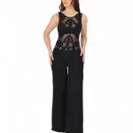 Jeans Mujer Marsella Black Wide Leg Divine