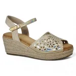 Sandalia Mujer Plataforma Yute Gold Aurora Begoña