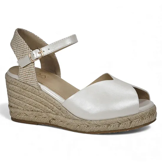 Sandalia Mujer Plataforma Yute Perla Galatea Begoña