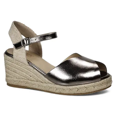 Sandalia Mujer Plataforma Yute Pewter Galatea Begoña