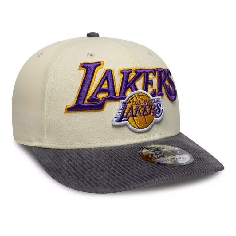 Jockey Lakers Cord Visor Beige OSFM New Era