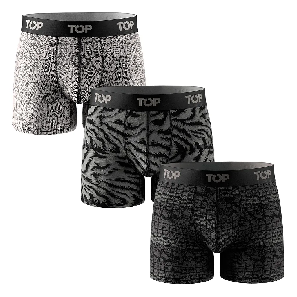 Pack 3 Boxer Hombre Algodon C1 Medio TOP