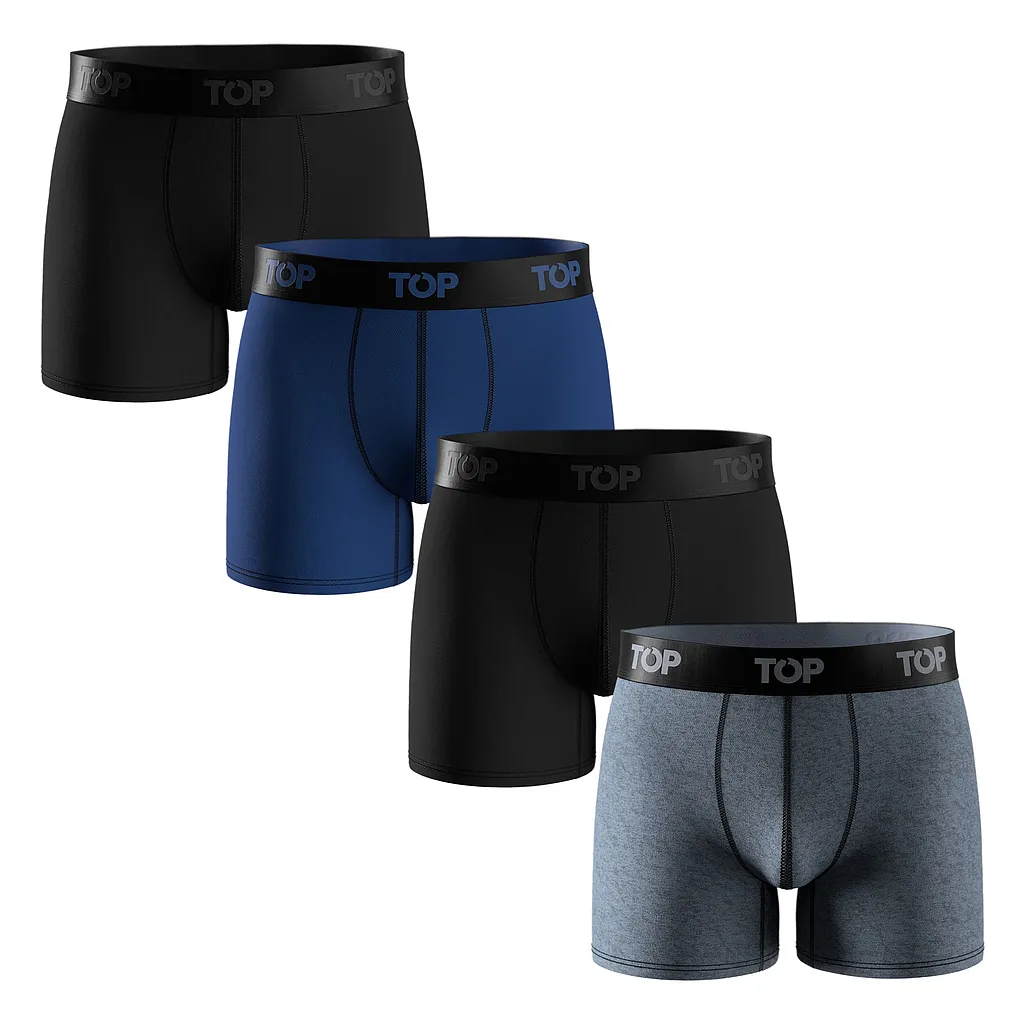 Pack 4 Boxer Hombre C19 Algodon TOP