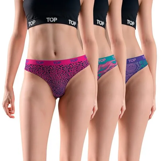 Pack 3 Colales Mujer Algodon C4 TOP