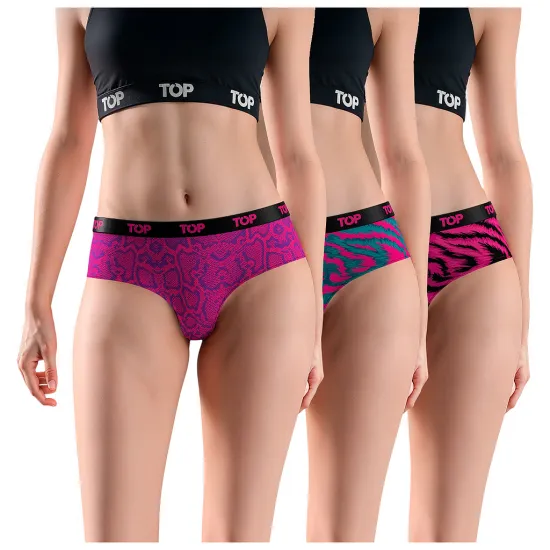 Pack 3 Culottes Mujer Algodon C3 TOP
