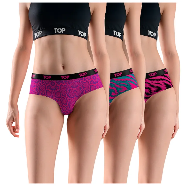 Pack 3 Culottes Mujer Algodon C3 TOP