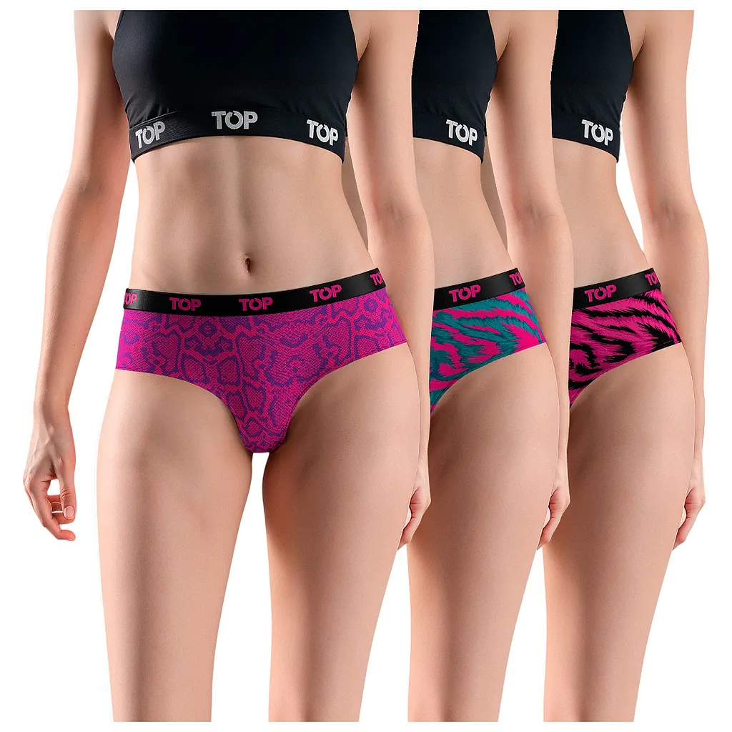 Pack 3 Culottes Mujer Algodon C3 TOP