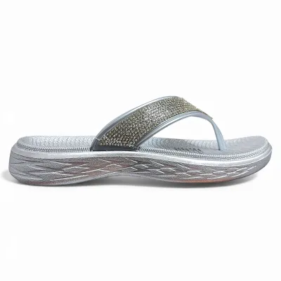 Sandalia Mujer Plateada Glam Bonny Franco